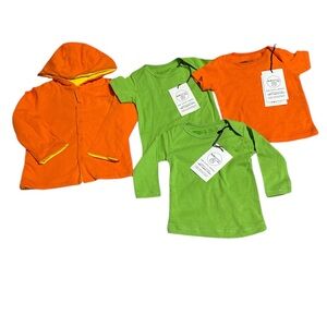 Kidential kids 100% organic cotton one reversible hoodie three shirts